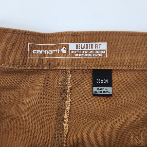 Carhartt Men's Size 38x34 Relaxed Fit Rugged Flex Duck Utility Pants BN3279-M - Picture 3 of 7